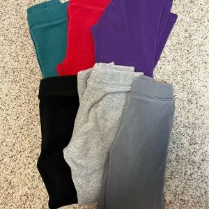 Size 6, Primary Coziest Fleece Legging - 6 pair bundle
